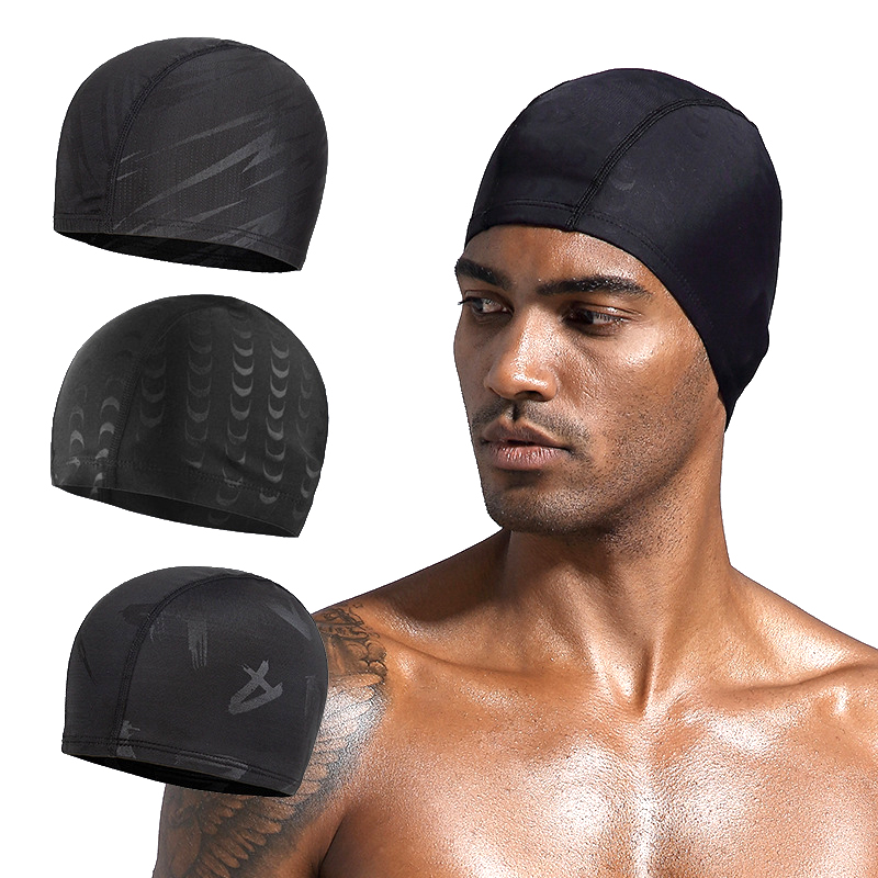 Men'S Accessories Essentials - Gorro de natación impermeable de nailon,