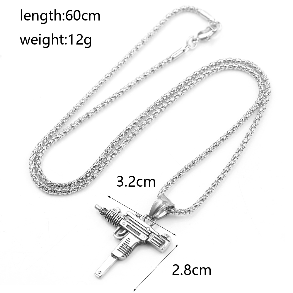 Collar con Colgante de Pistola - Men'S Accessories Fashion reseña y precio