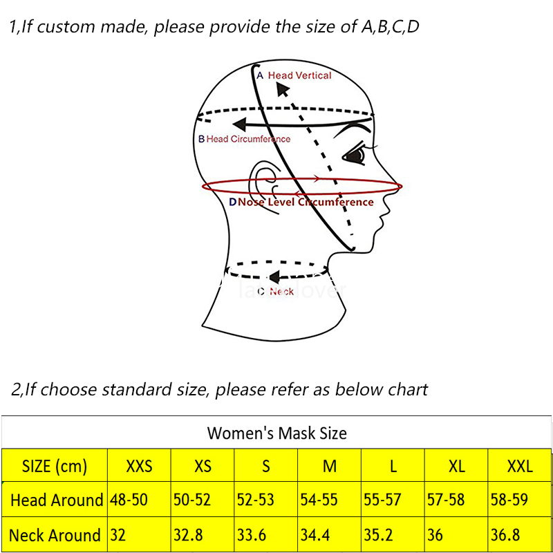 Máscara de látex transparente, - Men Accessories Unique reseña y precio