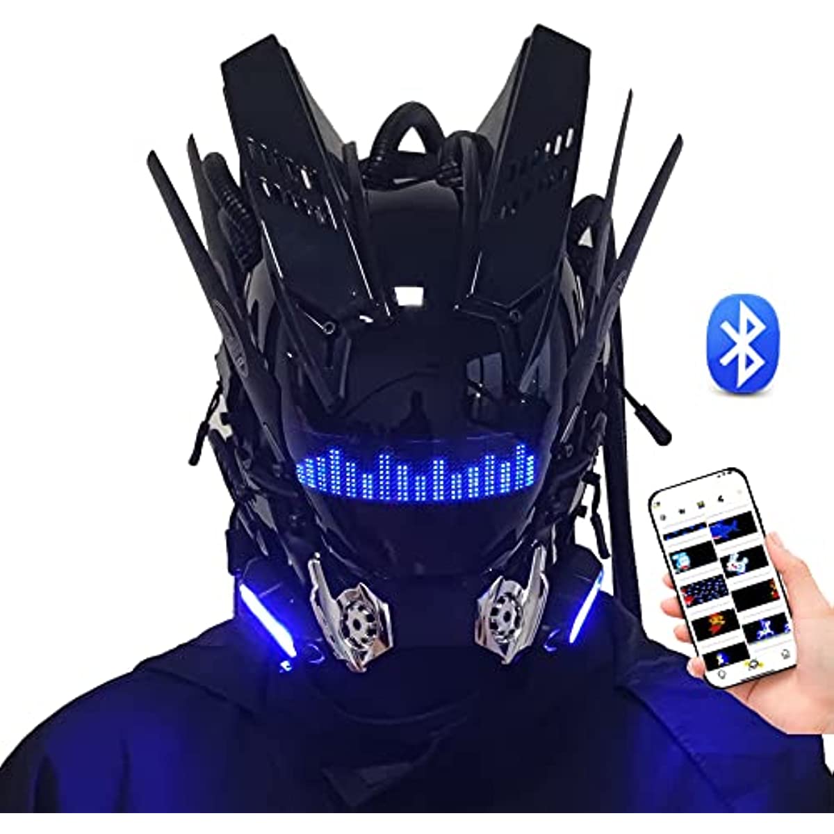 Máscara de Cosplay Cyberpunk p - Men Accessories App reseña y precio