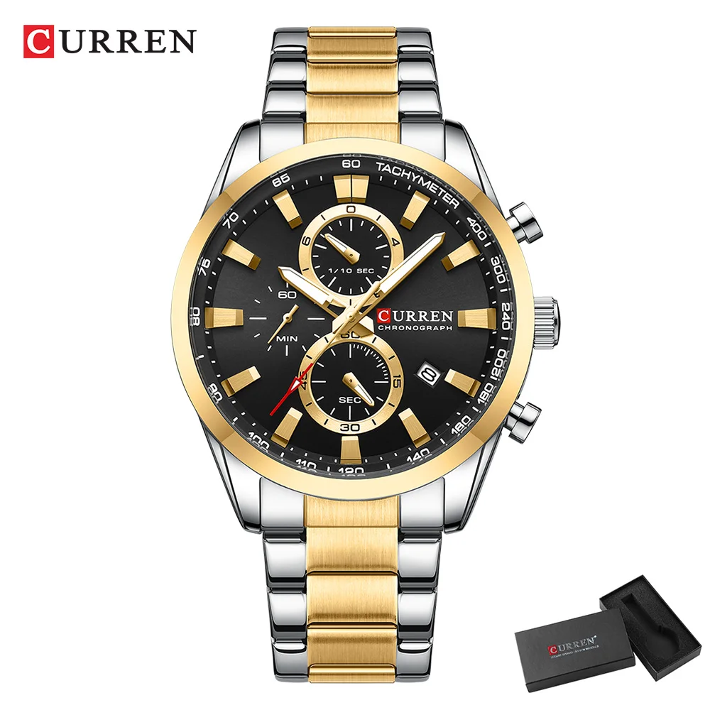 CURREN Casual cuarzo cronógraf - Men'S Accessories Fashion reseña y precio