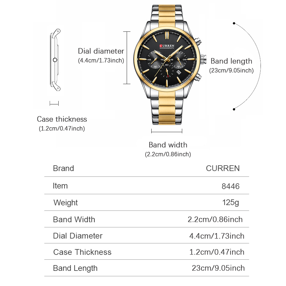 CURREN Casual cuarzo cronógraf - Men'S Accessories Fashion reseña y precio