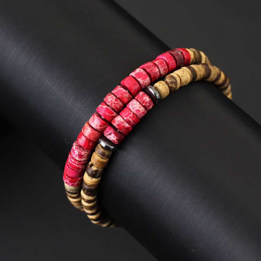 Juego de pulseras de cuentas d - Men'S Yoga Accessories reseña y precio